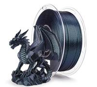 ZIRO Chameleon Serie PLA Filamento Brillante, Filament PLA 1.75mm, Glitter Filamento para Impresión 3D 1kg, Precisión Dimensional +/- 0.03mm, Brillo Azul Verdoso a la Luz de la Luna