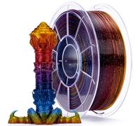 ZIRO Fast Gradient Twinkling PLA, Filamento PLA Multicolor 1.75mm 1kg, Filamento de Impresión 3D Transluente, Precisión Dimensional +/-0.03mm, Se adapta a la mayoría de impresoras 3D, Mezcla de gemas