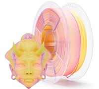 ZIRO Mate Filamento PLA Multicolor 1.75mm, Filamento Mate de Gradiente Rápido para Impresoras 3D, Precisión Dimensional +/-0.03mm, Bobina de 1kg, Pétalo iluminado por el sol