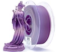 ZIRO Mate Gradiente Filamento PLA 1.75mm, Mate Multicolor Filament para Impresora 3D, Arco Iris PLA 1kg, Se Adapta a La Mayoría de Las Impresoras FDM, Precisión Dimensional +/-0.03mm, Velo Púrpura