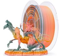 ZIRO Mate Gradiente Filamento PLA 1.75mm, Mate Multicolor Filament para Impresora 3D, Se Adapta a La Mayoría de Las Impresoras FDM, Precisión Dimensional +/-0.03mm, Dicha de La Cosecha