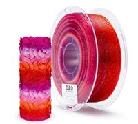 ZIRO Multicolor Filamento para Impresora 3D, Rápido Gradiente Twinkle PLA 1.75mm, Filamento 3D Multicolor Translúcido, Bobina de 1kg, Flor Serie-Rosa