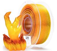 ZIRO Multicolor Filamento para Impresora 3D, Rápido Gradiente Twinkle PLA 1.75mm, Filamento 3D Multicolor Translúcido, Bobina de 1kg, Flor Serie-Girasol