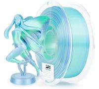 ZIRO Multicolor Seda Filamento PLA de 1.75mm, Arcoíris Sedoso PLA Filamento