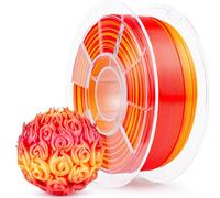 ZIRO Multicolor Seda Filamento PLA de 1.75mm, Arcoíris Sedoso PLA Filamento