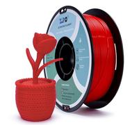 ZIRO PLA PRO Fluorescencia Filamento para Impresora 3D 1.75mm 1kg (2.2 lbs), Precisión Dimensional +/- 0.03 mm, Rojo Fluorescente