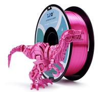 ZIRO Seda Filamento PLA 1.75mm, Filamento de Impresión 3D Sedoso 1kg, PLA brillante para la Mayoría de las Impresoras 3D FDM, Precisión Dimensional +/- 0.03mm, Rosa