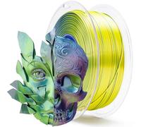 ZIRO Seda Multicolor Filamento PLA 1.75mm, Seda Coextrusión Tricolor Filamento para Impresora 3D, Precisión Dimensional +/-0.03mm, Bobina de 1kg, Cielo Polar