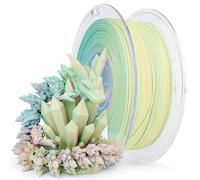 ZIRO Tricolor Filamento mate para Impresora 3D, Co-extrusión Multicolor Filamento PLA Mate 1.75mm 1kg/2.2lb, Apto para la Mayoría de Impresoras 3D FDM, Niebla Colorida