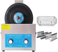 ZIROXI Máquina limpiadora ultrasónica for Discos de Vinilo, Limpieza de 1 a 6 Discos de Vinilo, Limpieza por vibración de Doble frecuencia, for Limpiar profesionalmente y Restaurar Sus Discos