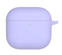 ZIRYXQ Funda de silicona suave para AirPods 4, funda protectora completa para hombres y mujeres, los últimos AirPods 4 (morado)