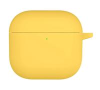 ZIRYXQ Funda de silicona suave para AirPods 4, para AirPods de 4ª generación, funda protectora completa para hombres y mujeres para los últimos AirPods 4 (amarillo)