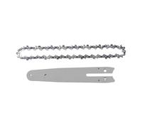 ZISEcoc 4/6/8 pulgadas 1/4 cadenas y carril guía mini cadenas de acero hoja de sierra eléctrica herramienta eléctrica accesorios de sierra reemplazo de corte de madera