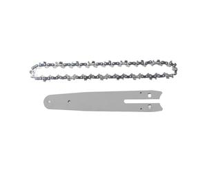 ZISEcoc 4/6/8 pulgadas 1/4 cadenas y carril guía mini cadenas de acero hoja de sierra eléctrica herramienta eléctrica accesorios de sierra reemplazo de corte de madera