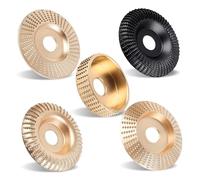 ZISEcoc Juego de 1/3/5 discos amolar for dar forma a la muela, for cortar madera, esculpir y tallar, herramienta for amoladora angular