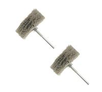 ZISEcoc Juego de cepillos con ruedas nailon 80 mm, 4 capas grosor, vástago 6, for pulir madera, piedra y metal, 9 granos incluidos