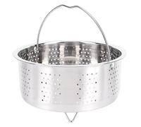 Zisemeil Colador de Olla Instantánea, Cesta de de Acero Inoxidable 304 con Orificios Densos para un Calentamiento Uniforme, para Arroz, Huevos, Patatas, Bollos de Maíz, Pescado y (17,5 CM)