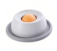 Zisemeil Comedero Lento para Gatos, Cuenco para Lamer con Bola Rodante, Plato para Comer Lento, Antiasfixia, para Comida Húmeda (Gris)