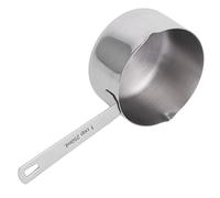 Zisemeil Cuchara Medidora de Acero Inoxidable 304, Cuchara Medidora con Escala y Pico en ángulo para Hornear, Cocinar, Utensilios de Cocina, Utensilios de Cocina, de Co (1taza250ml)