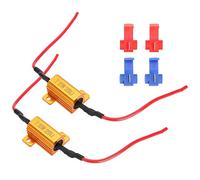 Zisemeil Decodificador LED para Coche Anti Hyper Flash sin Error Resistencia de Carga 25W 25Ω para Faro/luz Antiniebla/DRL