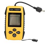 Zisemeil Detector de peces portátil LCD con sensor de sonar para pescar desde el muelle, barco, hielo | rango de profundidad sensible 1M-100M