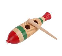 Zisemeil Instrumento de Percusión Guiro de Madera con Forma de Colorido, Juguete para Niños, Desarrollo de la Coordinación Ojo-Mano para Niños, 8,3 Pulgadas