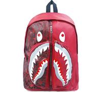 Zisemeil Mochila informal con diseño de tiburón graffiti, mochila escolar de gran capacidad, bolsa de viaje personalizada para niños y niñas, N.º 427