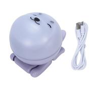 Zisemeil Proyector de luz nocturna LED para perro, lámpara de estrella giratoria portátil para dormitorio con ABS + proyector LED, luz nocturna LED, proyección clara, funciona con pilas (morado)