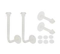 Zisemeil Soporte para Scrunchie, Organizador Adhesivo para Diadema con Purpurina Transparente para Ahorro de Espacio en el Baño