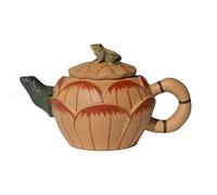 Zisha - Tetera de 220 ml de arcilla Yixing china rana loto olla de gongfu juego de té (loto de rana)