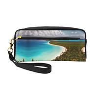 ZISHAK Bolsa de maquillaje portátil con estampado de cielo nocturno y árboles, diseño fácil de viajar, mini bolsa de maquillaje versátil, Isla de Cuba, Talla única