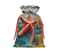 ZISHAK Bolsas de regalo de tela con cordón de estrella de mar, bolsas de regalo ideales para cualquier ocasión
