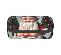 ZISHAK Colorido estuche de tela Oxford de alta capacidad y cremallera, el organizador de escritorio definitivo para la oficina, Gnomo tradicional de Navidad, Talla única