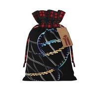 ZISHAK Dna Chain Photoes - Exquisita bolsa de regalo de arpillera con cordón, versátil bolsa de regalo de arte de tela para festividades