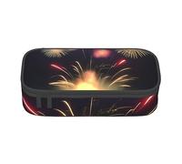 ZISHAK Estuche de tela Oxford de alta capacidad y con cremallera, el organizador de escritorio definitivo para la oficina, Explosion Fireworks 3D, Talla única