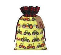 ZISHAK Green Fields Farming Machine Bolsa de regalo de tela, delicadamente diseñada para ocasiones especiales, ideal para festivales y aniversarios