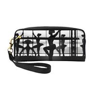 ZISHAK I Like Soccer - Bolsa de maquillaje portátil con estampado de fútbol, diseño fácil de viajar, mini bolsa de maquillaje versátil, New Love Gymnastics, Talla única