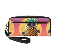 ZISHAK I Love Alpacas - Bolsa de maquillaje portátil, diseño fácil de viajar, mini bolsa de maquillaje versátil, Gafas de sol con diseño de piña, color arena, Talla única