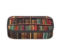 ZISHAK Magic Owel - Estuche de tela Oxford de alta capacidad y cremallera, el organizador de escritorio definitivo para la oficina, Library Bookshelf Book, Talla única