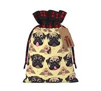 ZISHAK Muchas bonitas bolsas de regalo de tela de carlino con un estilo delicado para ocasiones especiales, ideal para festivales y aniversarios