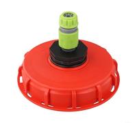 ZiStarlilife 1 adaptador de tapón de tapa de tanque IBC de plástico con conector de inyección de agua de 12 mm, compatible con la mayoría de barriles de lluvia y tanques de almacenamiento de agua de