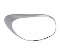 ZiStarlilife 1 anillo de ajuste de lámpara trasera izquierda para Fiat 500L 2014-2020, repuesto de cubierta exterior de ABS cromado plateado con OE 68235995Aa 77366440 para coche