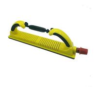 ZiStarlilife 1 bloque de limas de lijado manual ajustable con mango giratorio para superficies curvas y planas, tablero de pulido de plástico de 70 x 400 mm para lijado de paredes de carpintería