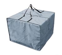 ZiStarlilife 1 bolsa de almacenamiento de cojines para muebles de jardín resistente con cremallera, funda de poliéster impermeable para sillas y mesas de patio al aire libre, grande de 81 x 81 x 61 cm