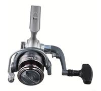 ZiStarlilife 1 carrete ligero de metal con relación de engranaje 52:1, mango intercambiable para señuelo de agua salada y agua dulce, color negro, tamaño 500 800 1000 (HJ1000)