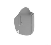 ZiStarlilife 1 espejo de pared acrílico irregular, alta definición, sin marco, arte decorativo para dormitorio, sala de estar, tocador, armario, puertas, plateado, 33 x 40 cm (30 x 41 cm)