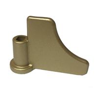 ZiStarlilife 1 hoja de amasado para máquina de pan para aleación de aluminio, piezas de paleta de mezcla, herramienta de agitación de masa eficiente, tamaño negro y dorado, uso para hornear en cocina