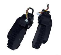 ZiStarlilife 1 juego de rueda de repuesto para Eufy Clean L50 L60 para aspiradora robot híbrida E10C, accesorio de rodillo lateral izquierdo y derecho para limpieza de pisos del hogar, plástico negro