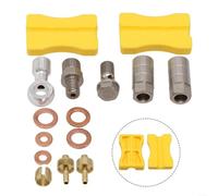 ZiStarlilife 1 kit de conector de banjo de freno de disco hidráulico para BH90 para sram Hope, metal plateado para reparación de bicicleta de carretera, incluye anillos de sellado, aguja de aceite de