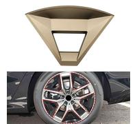 ZiStarlilife 1 panel decorativo de cubierta de cubo de rueda de coche para BMW Serie 5 G60 2024-2026 plástico ABS mejora elegante gris oscuro oro plata uso en carretera (oro)